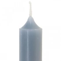 Pilarikynttilät vaaleansiniset, lyhyet, Ø2,2cm, K11cm, 6 kpl