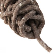 kohteita Stylo nauhahuopa lanka lampaanvilla rullattu ruskea 10mm 15m