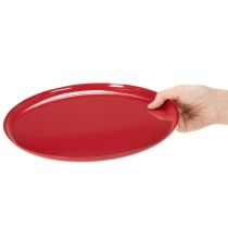 kohteita Koristeellinen tarjotin, punainen, minimalistinen muotoilu, 27 cm