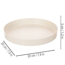 kohteita Pyöreä koristeellinen tarjotin kodin asusteille, 20 cm
