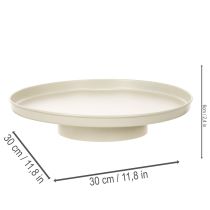 kohteita Koristeellinen tarjotin 30 cm metallinen lautanen kasvien koristeluun