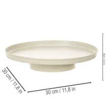 kohteita Koristeellinen tarjotin 30 cm metallinen lautanen kasvien koristeluun