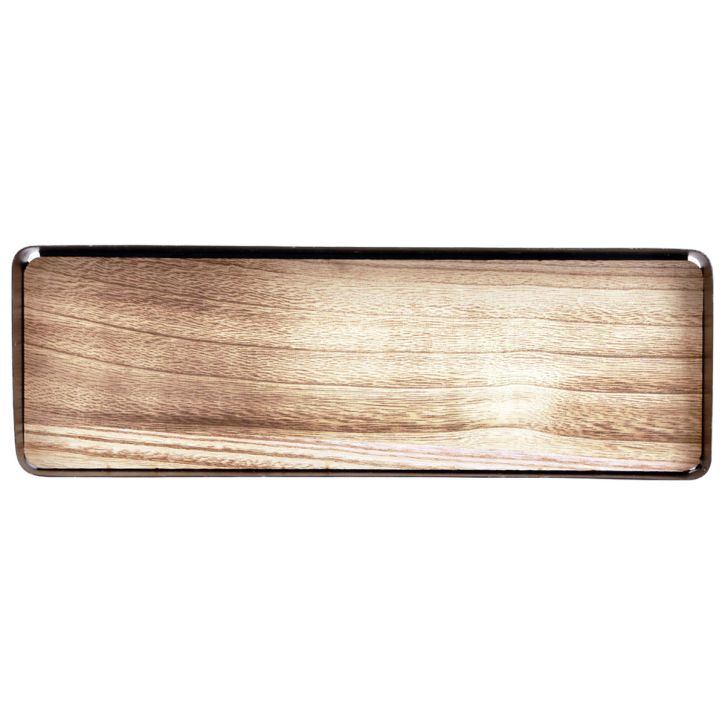 kohteita Koristeellinen tarjotin metalli puu metalli tarjotin puinen pohja 40x13x3cm