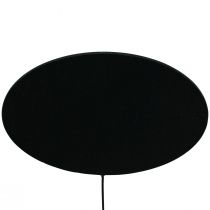 kohteita Koristelauta musta soikea koristetulpat puu 10×6cm 12kpl