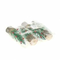 kohteita Joulukuusi vihreä luminen Ø6cm K20cm 4kpl