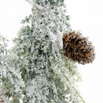 Kuusia lumella, Adventtikoristeet, talvimetsä L16,5cm K28cm