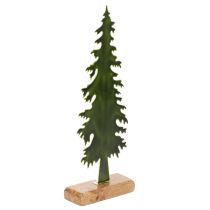 kohteita Koristeellinen joulukuusihahmo puisella jalustalla, 36 cm