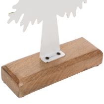 kohteita Koristeellinen joulukuusi puisella jalustalla, pöytäkoriste, joulu, 46 cm