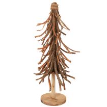 kohteita Pajunoksista tehty joulukuusi puisella jalustalla, 48 cm