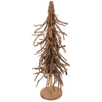 kohteita Pajunoksista tehty koristepuu puisella jalustalla, 68 cm