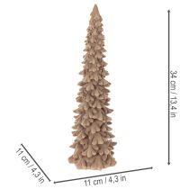 kohteita Koristeellinen parvella koristeltu joulukuusi talvikoristeeseen, 34 cm