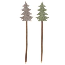 kohteita Koristeellinen joulukuusi varressa ruukkuihin ja korkeisiin asetelmiin, 45 cm, 6 kpl