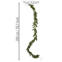 kohteita Keinotekoinen vihreä kuusen seppele juhlakoristeeseen, 200 cm