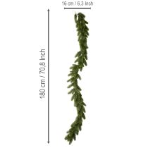 kohteita Keinotekoinen kuusiseppele, vihreä, juhlakoristeeseen, 180 cm