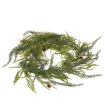 kohteita Keinotekoinen männynoksaseppele käpyillä adventtikoristeeseen 218 cm