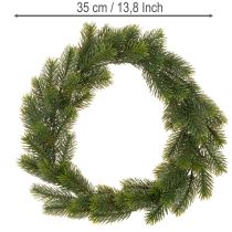 kohteita Keinotekoinen kuusenvihreä seppele oven koristeeksi, 35cm