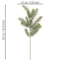 kohteita Keinotekoinen kuusenoksa, juhlava ikkunakoriste, 50 cm, 3 kpl