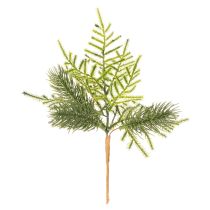 kohteita Keinotekoinen kuusenoksa juhlakoristeeseen, 22 cm, 2 kpl