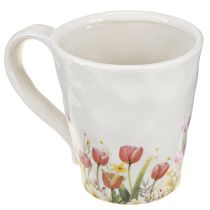 kohteita Keraaminen ruukku kukka-aiheella nostalgiseen kevätkoristeeseen, kasvien ystäville, 10,5 cm
