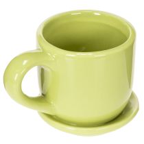 kohteita Kahvikuppi, koristeellinen pöytäkoriste tyylikkääseen huoneeseen kasveilla, 11 cm, 3 kpl