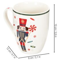 kohteita Joulumuki pähkinänsärkijällä ja karkkitankoaiheella, 10 cm, 2 kpl