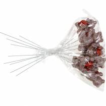 kohteita Koristeellinen tulppakarhu sydämellä, ystävänpäivä, kukkatulppa glitter 9 kpl