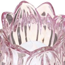 kohteita Kynttilän lasi tulppaani kynttilänpidike lasi violetti Ø7cm K16cm 2kpl