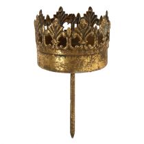 Kynttilänjalka kultaa antiikki Ø5cm K10cm 1kpl