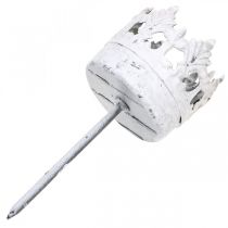 kohteita Tuikkupidike, metallinen, kiinnitettäväksi, kynttilänjalan kruunu Ø4,5 cm, 4 kpl