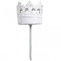 kohteita Tuikkupidike, metallinen, kiinnitettäväksi, kynttilänjalan kruunu Ø4,5 cm, 4 kpl