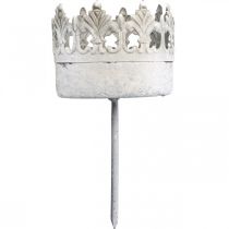 kohteita Tuikkupidike, metallinen, kiinnitettäväksi kruunulla, Ø5,5 cm, 4 kpl