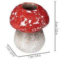 kohteita Koristeellinen sieni, kärpässieni, tuikkukynttiläkuppi pöytäkoristeena, 9cm