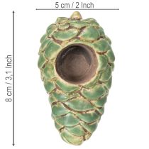 kohteita Tuikkukynttiläpidike, käpykuvio, kynttilänjalka, 8 cm, 3 kpl