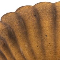 kohteita Vintage-tuikkupidike, pieni kulho, ruosteenvärinen metalli, Ø10cm, korkeus 4,5cm