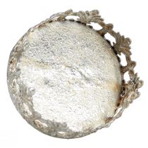 kohteita Kynttilänjalka lasilla liittämistä varten vintage hopeaa Ø5,5cm K8cm 4kpl