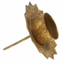 kohteita Kynttilänpidike metallin kiinnittämiseen kullalla Ø9cm K9cm 4kpl
