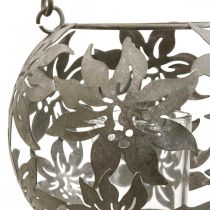 Tuuli kevytmetallinen riippukoriste koriste lyhty harmaa Ø14cm H13cm