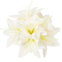 kohteita Keinotekoisia valkoisia tiikerililjoja maljakoihin ja asetelmiin, 29 cm 6 kpl:n kimppu