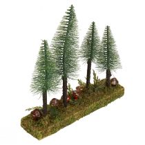 Pöytäkoriste minikuusia tekokuusimetsän pohja 30cm