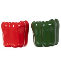 kohteita Paprika-keraaminen ruukku moderniin keittiösisustukseen, sopii mihin tahansa sisustustyyliin, 13 cm, 2 kpl