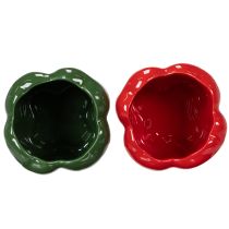 kohteita Paprika-keraaminen ruukku moderniin keittiösisustukseen, sopii mihin tahansa sisustustyyliin, 13 cm, 2 kpl