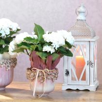 kohteita Kukkaruukku Ceramic Pink – Tyylikäs ruukku kukkakoristeella Ø16cm