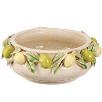 kohteita Keraaminen kulho sitruunoilla – Välimerellinen koristekulho pöytään ja keittiöön Ø21,5cm K8,5cm