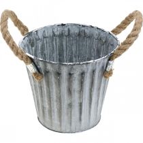 kohteita Ruukku kahvoilla, metallinen kätköruukku, koristeruukku istutukseen Ø14,5cm