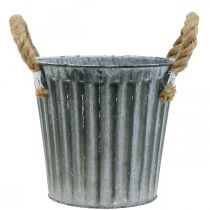 kohteita Metallinen ruukku, koristeruukku kahvoilla, ruukku, kätköruukku Ø16,5 cm