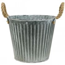 kohteita Istutuskone, koristeruukku kahvoilla, metalliruukku istutukseen Ø25,5cm