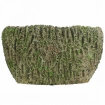 kohteita Planter betoni soikea antiikki look vihreä, ruskea 24×14×13cm