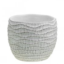kohteita Planter Betoni Valkoinen Vintage Hunajakenno Koristeellinen kukkaruukku K15cm Ø15cm