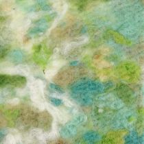 Ruukkunauha, kevätkoristeet, huopanauha vihreä, sininen, valkoinen kirjava 15cm 5m