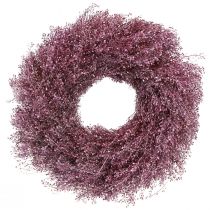 kohteita Kuivattu kukka seppele purppura metallinen seppele Lepidium Ø33cm